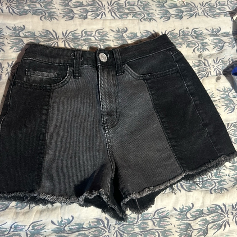 Black denim two toned jeans